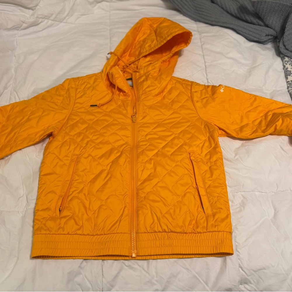 Vibrant Orange Women’s Puffer Jacket